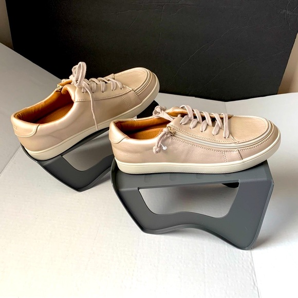 BILLY Slip On & Zipper Champagne Color Sneakers. Size 8, removable gel insoles - Picture 1 of 14
